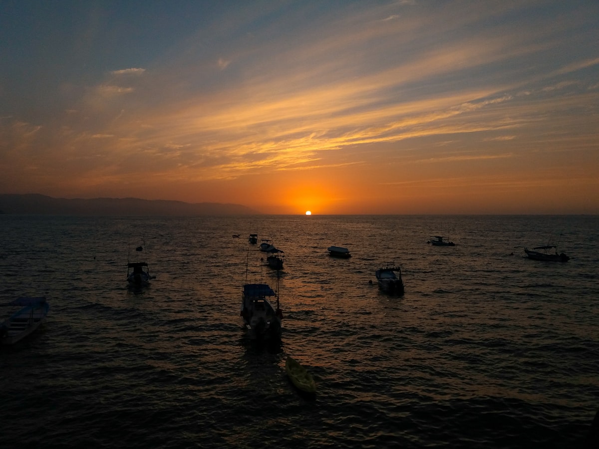 Boats at golden hour