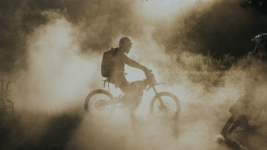Dirt bike dust