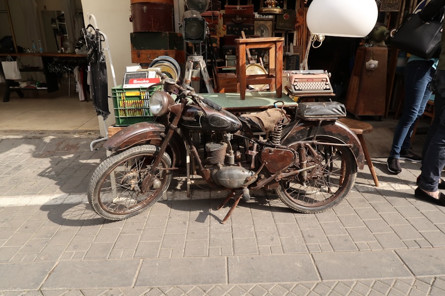 Antique motorcycle